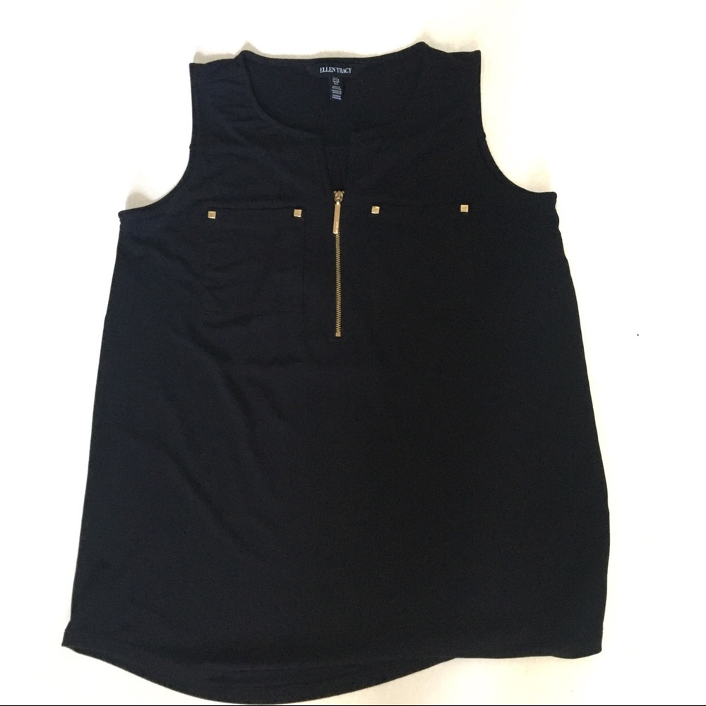 Ellen Tracy Sleeveless Top Small